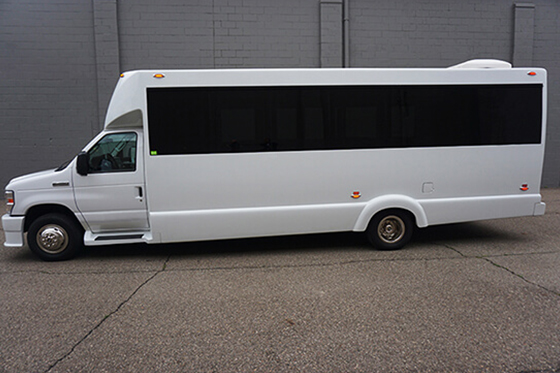 White party bus