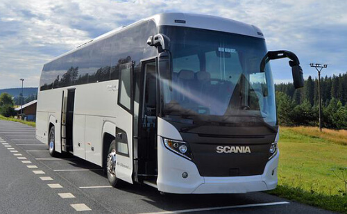 top charter bus